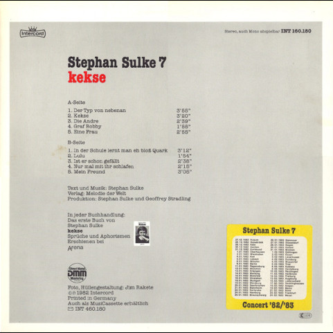 Stephan Sulke - Stephan Sulke 7 - Kekse (1982) [1LP]
