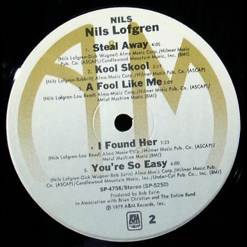 Nils Lofgren - Nils (1979) [1LP]