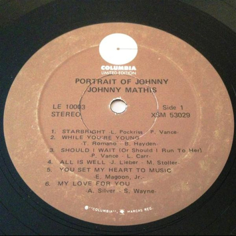 Johnny Mathis - Portrait Of Johnny (1971) [1LP]
