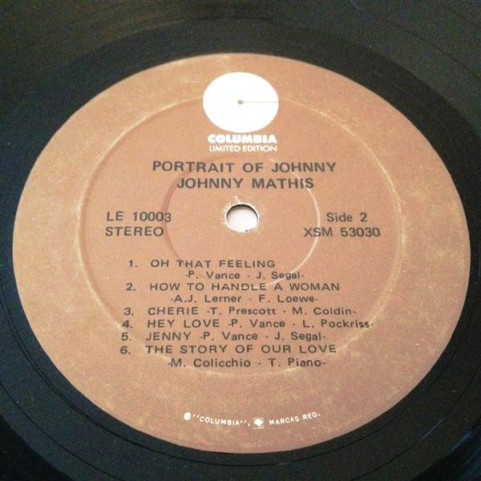 Johnny Mathis - Portrait Of Johnny (1971) [1LP]
