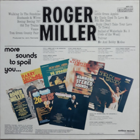Roger Miller - Ruby (Don't Take Your Love To Town) (1972) [1LP]