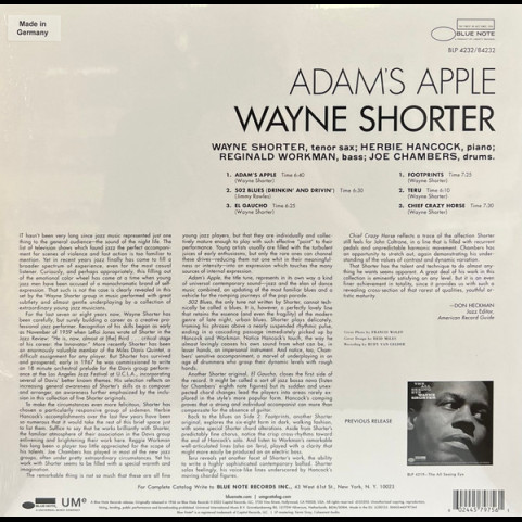 Wayne Shorter - Adam's Apple (2022) [1LP] 180g