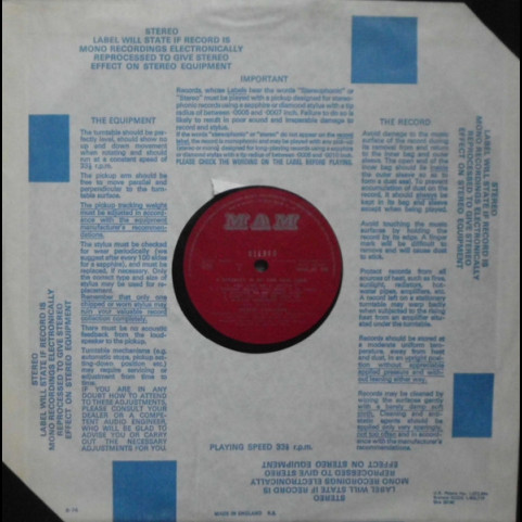 Gilbert O'Sullivan - A Stranger In My Own Back Yard (1974) [1LP]