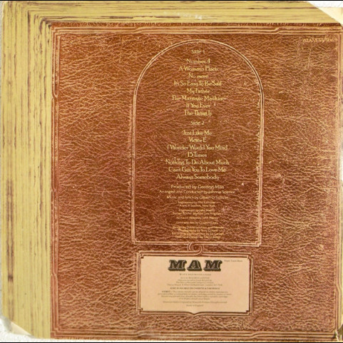 Gilbert O'Sullivan - A Stranger In My Own Back Yard (1974) [1LP]