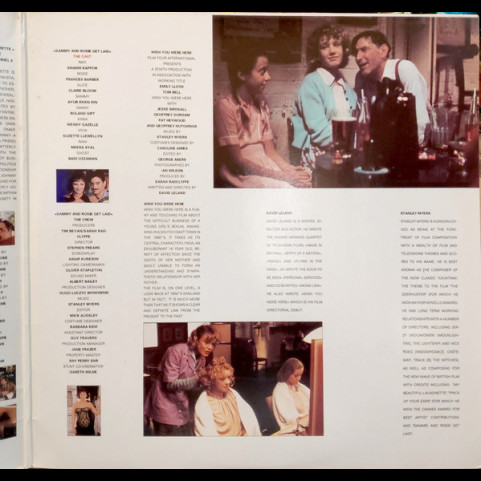 Stanley Myers - Music From The Films My Beautiful Laundrette/Wish You Were Here/Sammy And Rosie Get Laid (1988) [1LP]