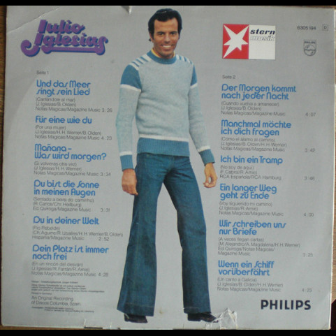 Julio Iglesias - Und Das Meer Singt Sein Lied (1976) [1LP]