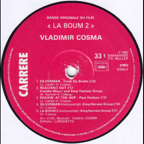 Vladimir Cosma - La Boum 2 (Bande Originale Du Film) (1982) [1LP]