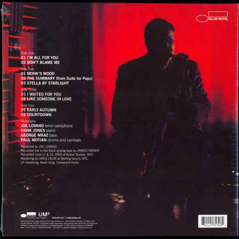 Joe Lovano - I'm All For You (2022) [2LP] 180g