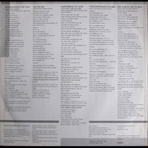 Dionne Warwick - Reservations For Two (1987) [1LP]