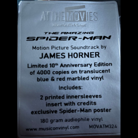 James Horner - The Amazing Spider-Man (2022) [2LP]