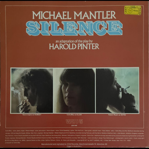 Michael Mantler - Silence (1977) [1LP]