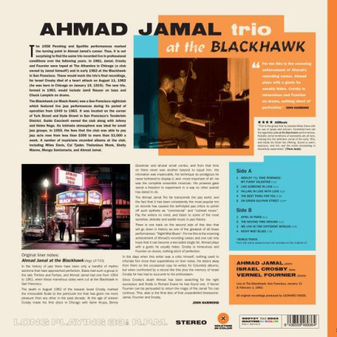 Ahmad Jamal Trio - At The Blackhawk (2022) [1LP]