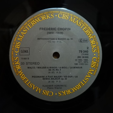 Frédéric Chopin, Vladimir Horowitz - Chopin: Piano Music (1981) [3LP] BOXSET