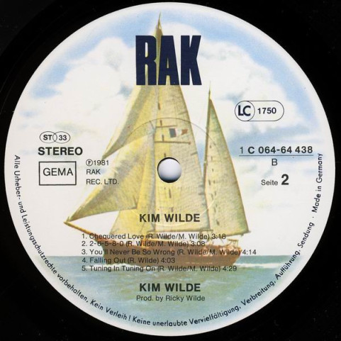 Kim Wilde - Kim Wilde (1981) [1LP]