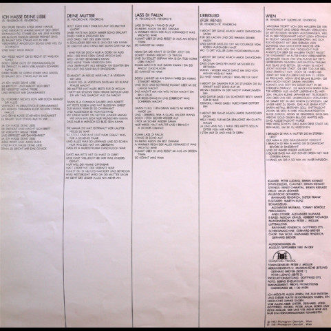 Rainhard Fendrich - Und Alles Is Ganz Anders Word'n (1981) [1LP]