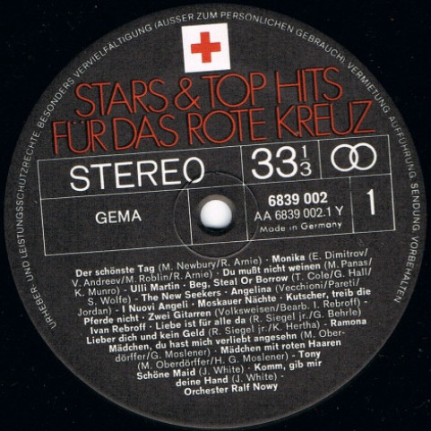 Various - Stars & Top Hits Für Das Rote Kreuz (1972) [1LP]