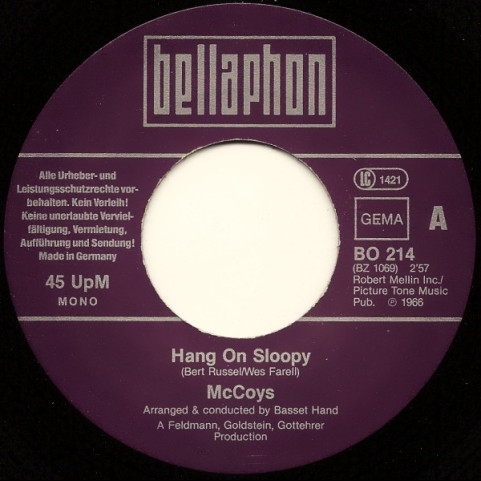 McCoys, The - Hang On Sloopy / Fever (1980) [7"]