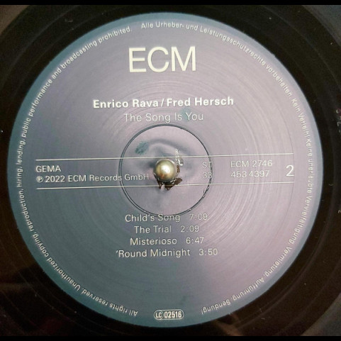 Enrico Rava / Fred Hersch - The Song Is You (2022) [1LP]