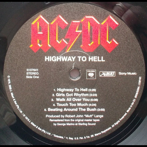 AC/DC - Highway To Hell (2009) [1LP] 180g