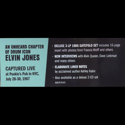 Elvin Jones - Revival (Live At Pookie's Pub) (2022) [3LP] 180g