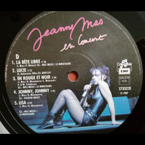 Jeanne Mas - Jeanne Mas En Concert (1987) [2LP]