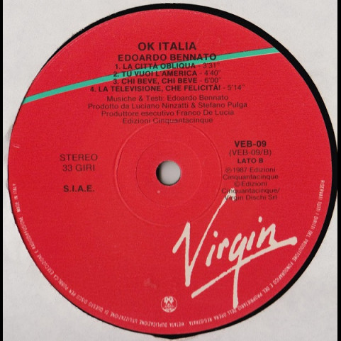Edoardo Bennato - Ok Italia (1987) [1LP]