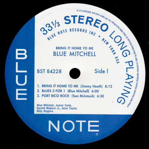 Blue Mitchell - Bring It Home To Me (2022) [1LP] 180g