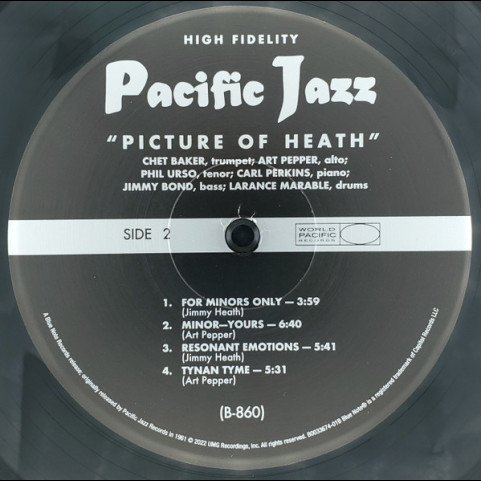 Chet Baker, Art Pepper, Phil Urso - Picture Of Heath (2022) [1LP] 180g