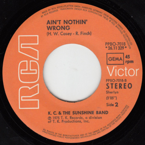 KC & The Sunshine Band - That's The Way (I Like It) (1975) [7"]