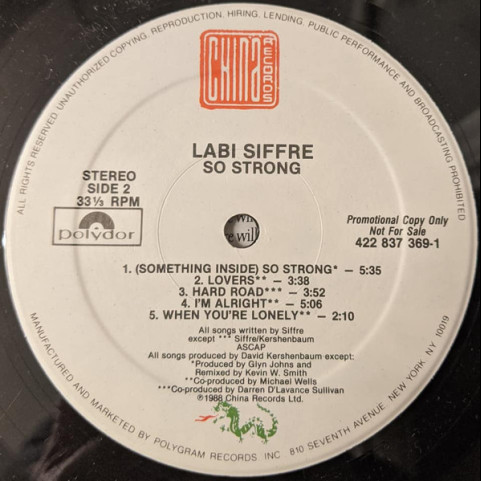 Labi Siffre - So Strong (1988) [1LP]