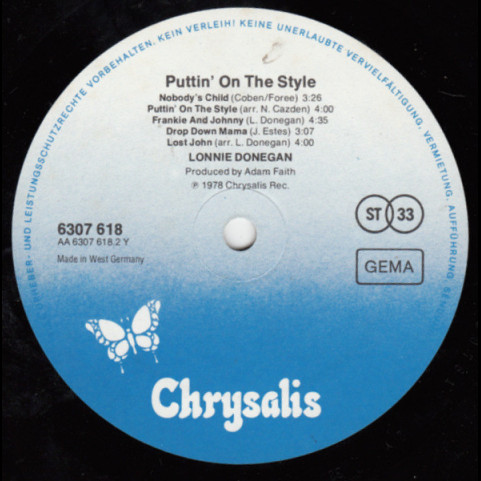 Lonnie Donegan - Puttin' On The Style (1978) [1LP]