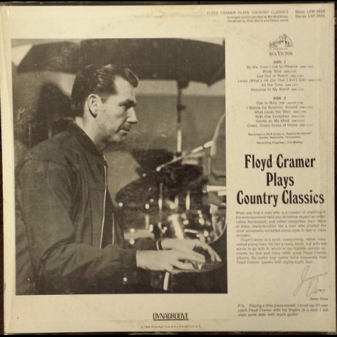 Floyd Cramer - Plays Country Classics (1968) [1LP]