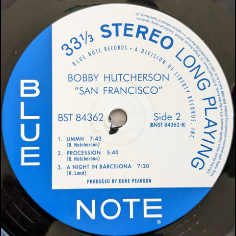 Bobby Hutcherson Featuring Harold Land - San Francisco (2023) [1LP] 180g
