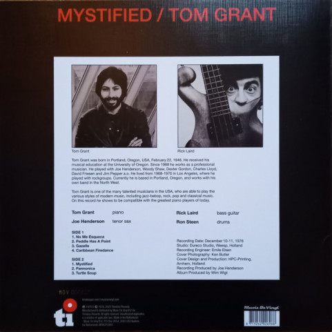 Tom Grant (2) - Mystified (2023) [1LP] 180g