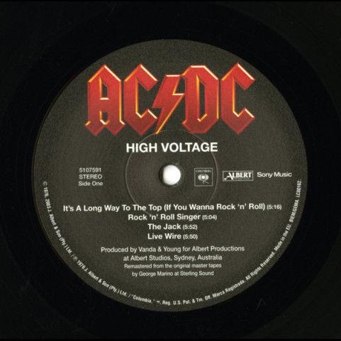 AC/DC - High Voltage (2009) [1LP] 180g