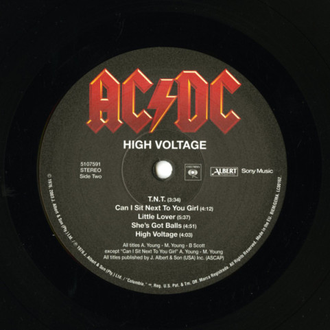 AC/DC - High Voltage (2009) [1LP] 180g