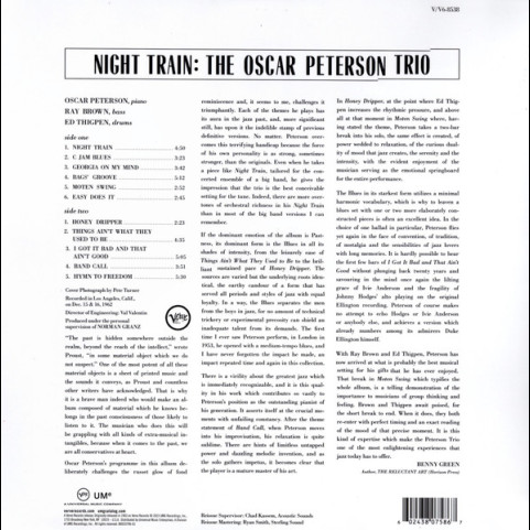 Oscar Peterson Trio, The - Night Train (2023) [1LP] 180g