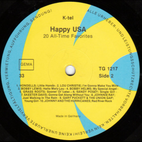 Various - Happy USA (20 All-Time Favorites) (1979) [1LP]