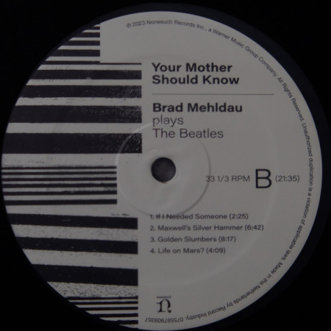 Brad Mehldau - Your Mother Should Know: Brad Mehldau Plays The Beatles (2023) [1LP]