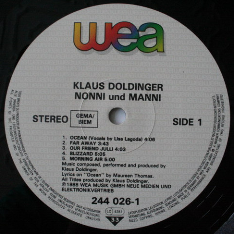 Klaus Doldinger - Nonni Und Manni (1988) [1LP]