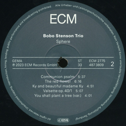 Bobo Stenson Trio - Sphere (2023) [1LP]
