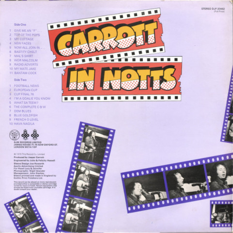 Jasper Carrott - Carrott In Notts (1976) [1LP]