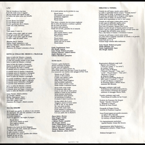 Francesco De Gregori - Scacchi E Tarocchi (1985) [1LP]