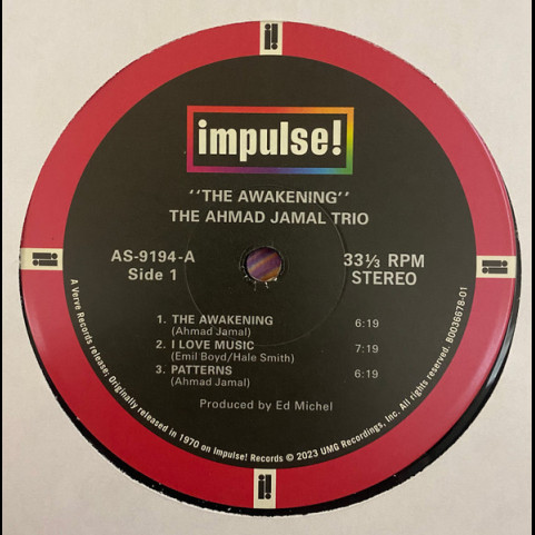 Ahmad Jamal Trio - The Awakening (2023) [1LP] 180g