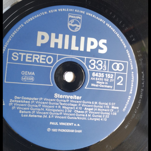 Paul Vincent - Sternreiter (1982) [1LP]