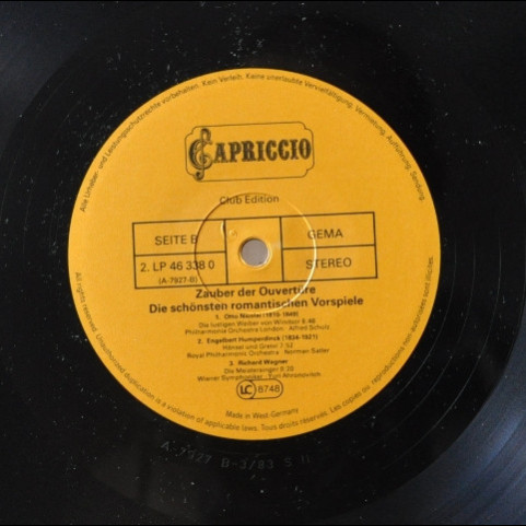 Various - Zauber Der Ouvertüre (1983) Various - Zauber Der Ouvertüre (1983)