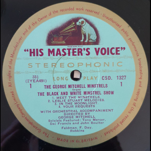 George Mitchell Minstrels, The - The Black And White Minstrel Show (1960) [1LP]