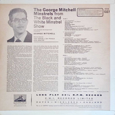 George Mitchell Minstrels, The - The Black And White Minstrel Show (1960) [1LP]