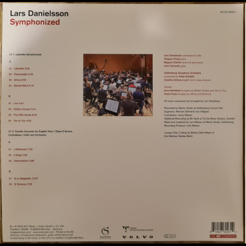 Lars Danielsson (3) - Symphonized (2023) [2LP]