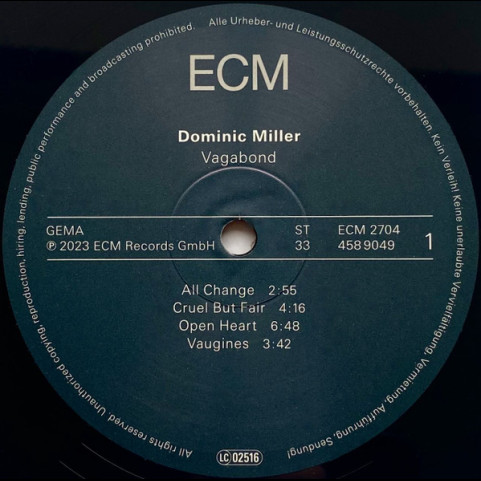 Dominic Miller - Vagabond (2023) [1LP]